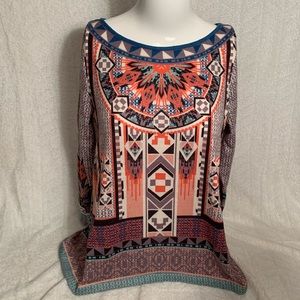 Flying Tomato Aztec print top. Sz Small.